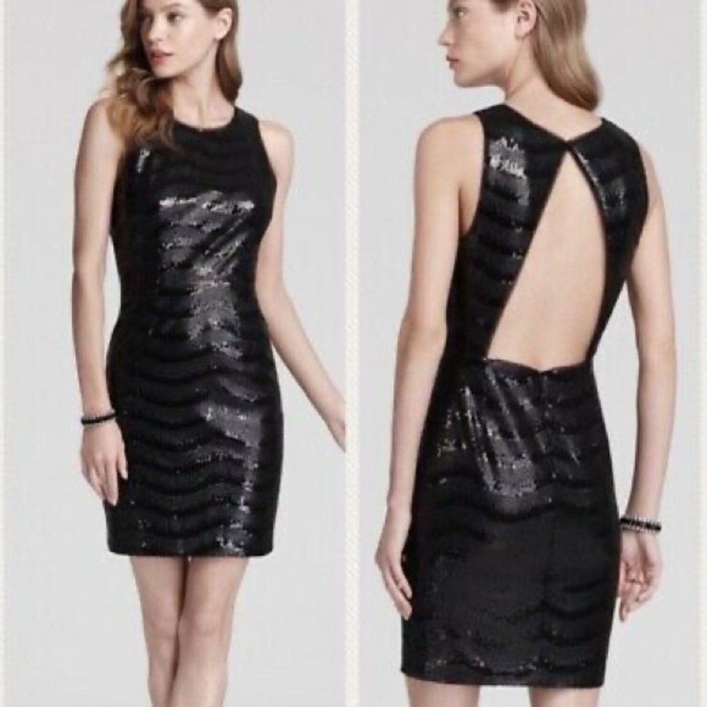 BCBCMaxazria Nera Sequin Mini Dress
